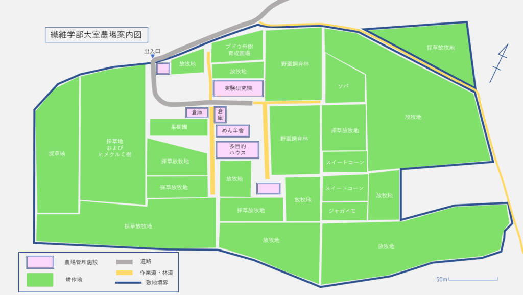 大室農場のMAP